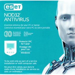 ESET NOD32 ANTIVIRUS 1-USER 1-YEAR SLEEVE BIL PC/MAC