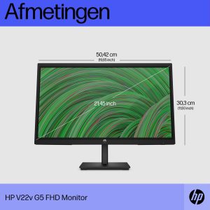 HP V22V G5 FHD MONITOR 1 HDMI ,1 VGA ,one-year warranty