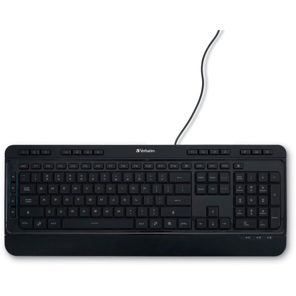 Verbatim Illuminated Wired Keyboard - USB - Image 2