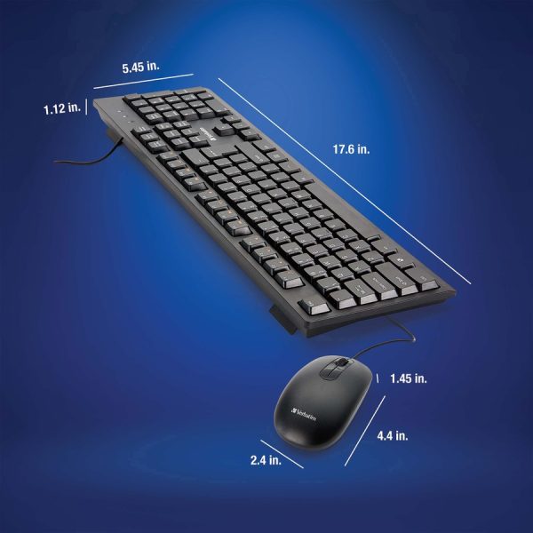 Verbatim Wired Keyboard and Mouse - USB - Image 4