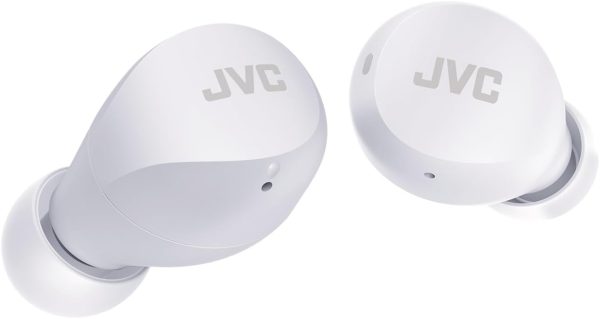 JVC HA-Z66T-W Gumy Mini Wireless Earbuds, Small, Ultralight, 3 Sound Modes (Bass/Clear/Normal), Waterproof (IPX4), 23 Hours Battery Life, Bluetooth 5.1, (White)