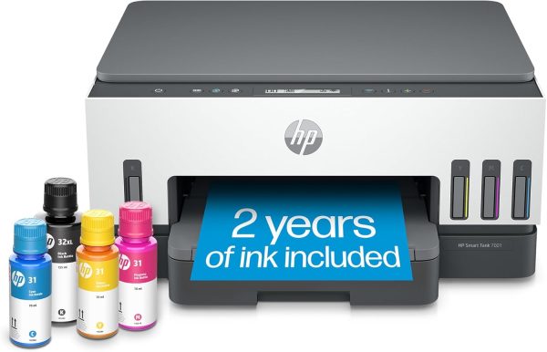 HP Smart Tank 7001 Wireless All-in-One Colour Ink Tank Printer, Scanner & Copier, Best for Home, 2 Years Ink Included - Image 2