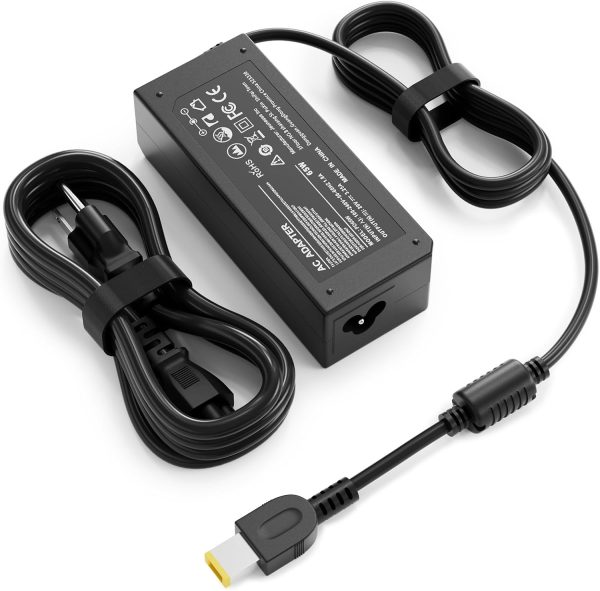 65W Laptop Charger for Lenovo Thinkpad USB Yellow