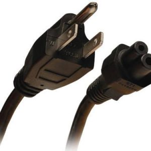 3-Slot Power Cord, NEMA 5-15P to C5 - Laptop/Notebook 10FT