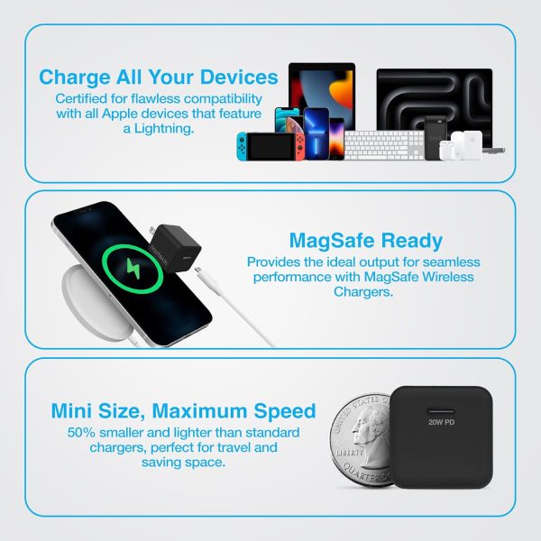 Naztech Wall Charger 1 Port 20W USB-C PD Mini Fast Charger - Image 4