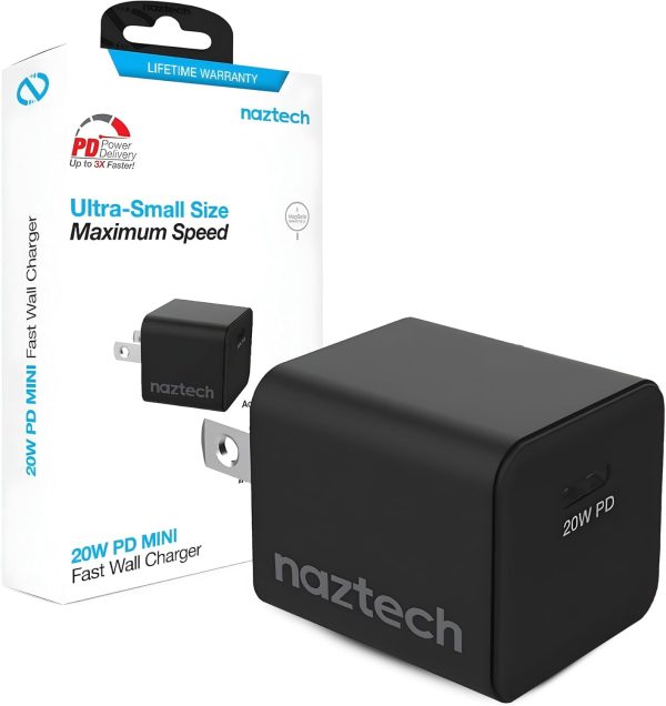 Naztech Wall Charger 1 Port 20W USB-C PD Mini Fast Charger