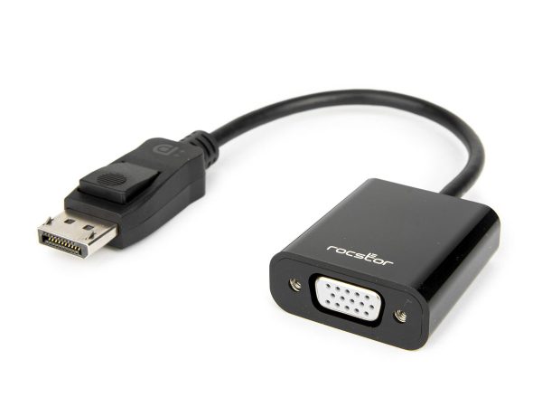 ROCSTOR DISPLAYPORT TO VGA VIDEO ADAPTER CONVERTER