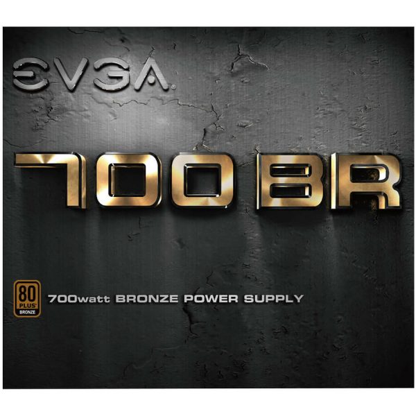 EVGA 700 BR 100-BR-0700-K1 700 W ATX12V / EPS12V SLI CrossFire 80 PLUS BRONZE Certified Non-Modular Power Supply - Image 4