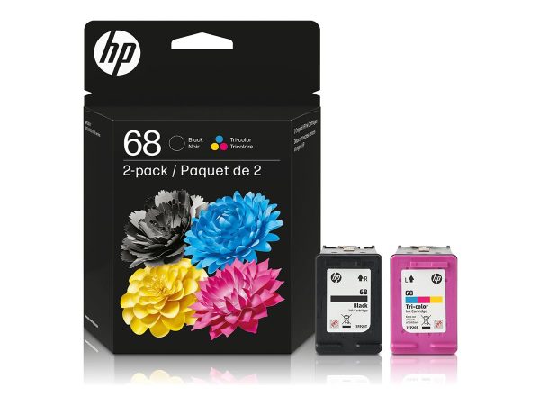 HP 68 Black/Tri-Color Original Ink Cartridge Combo