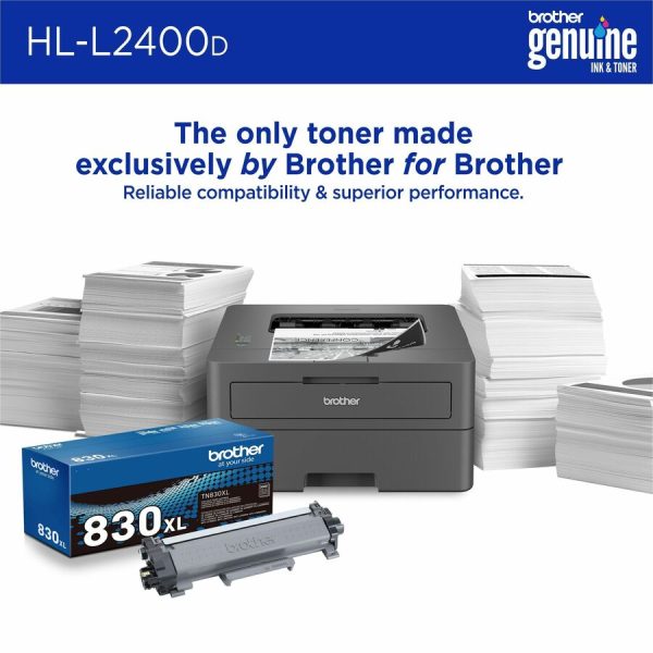 Brother HL-L2400D Desktop Wired Laser Printer - Monochrome - Image 6