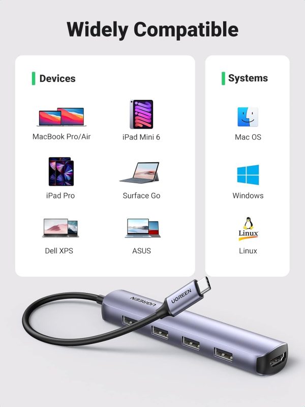 USB-C Hub - 1x HDMI, 4x USB-A - Image 5