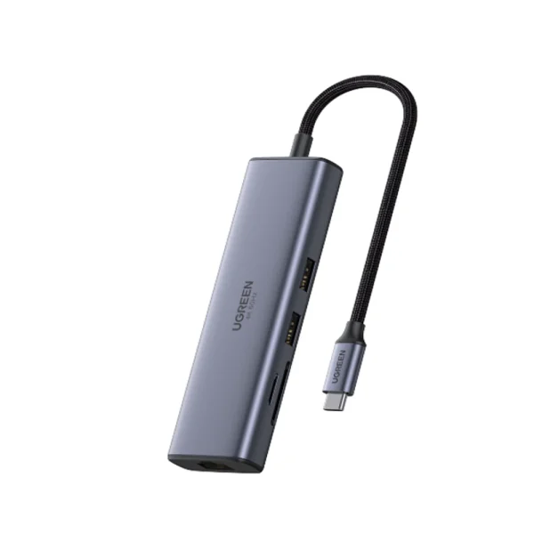 UGreen USB-C Hub - 2x USB 3.0, HDMI, RJ45. SD & TF, with PD port