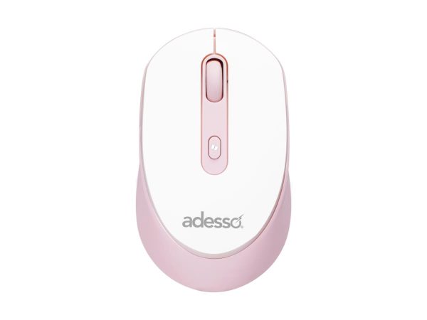 ADESSO WIRELESS MOUSE WITH AI COPILOT SHORTCUT BUTTON (PINK)