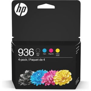HP 936 Ink Cartridge - Standard Yield - Cyan, Magenta, Yellow, Black - 4 Pack
