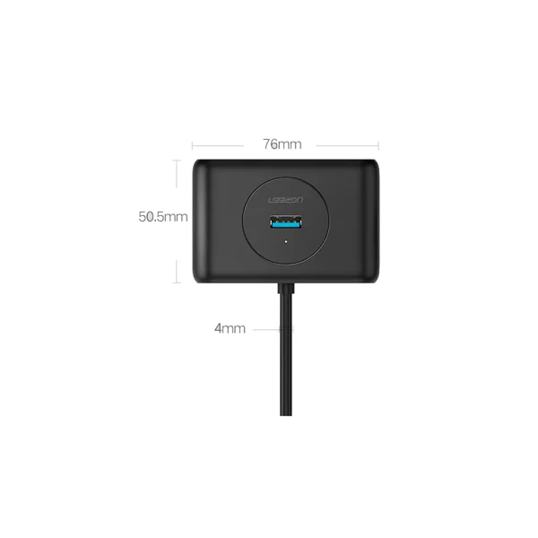 USB Hub With USB-C Adapter - 4x USB-A - Image 2