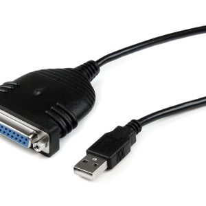 StarTech USB to DB25 Parallel Printer Adapter Cable, M/F, 6 Ft.
