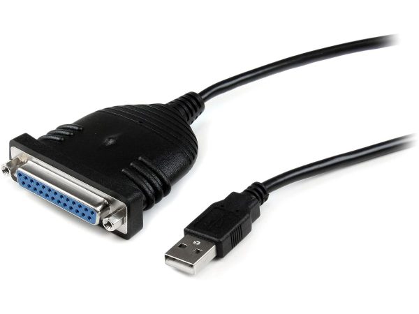 StarTech USB to DB25 Parallel Printer Adapter Cable, M/F, 6 Ft.