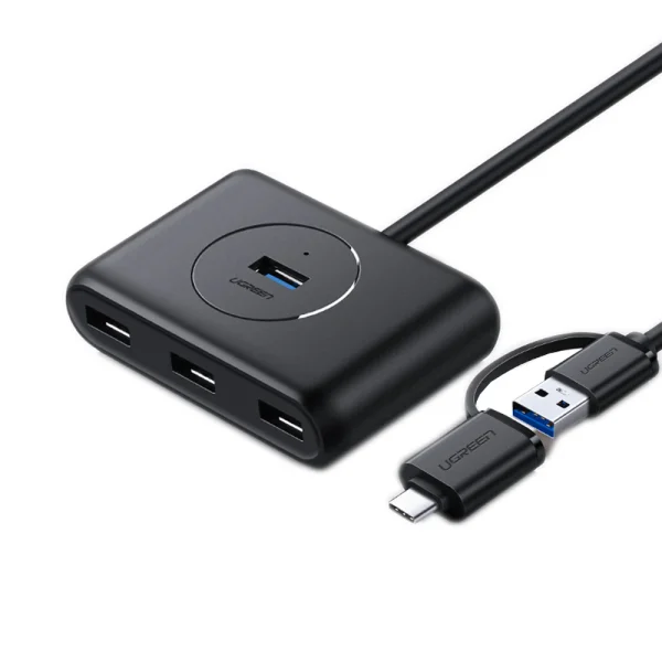 USB Hub With USB-C Adapter - 4x USB-A