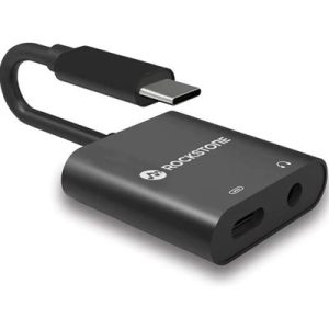 USB Type C to 3.5 mm Earphone & Charger Adapter