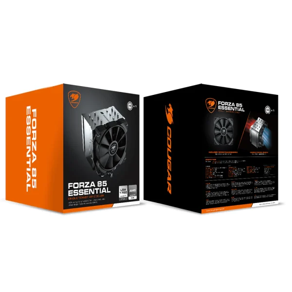 Cougar Forza 85 Essential Single High Performance Air Cooler NHP 120 Fan x1 (3MFZE85.0001) - Image 3
