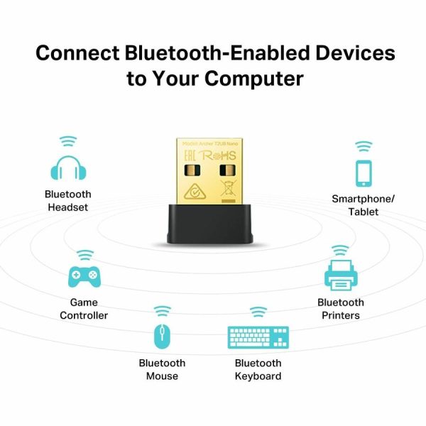 TP-Link Archer T2UB Nano - AC600 Nano Dual Band Wi-Fi Bluetooth 4.2 USB Adapter - Image 5