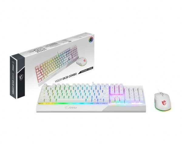 MSI Keyboard VIGOR GK30 COMBO WHITE Keyboard and Mouse - Image 3