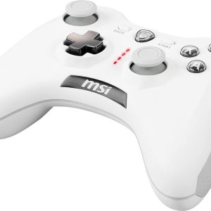 MSI Force GC30 V2 White Gaming Wireless Rechargeable Dual Vibration Gaming Controller for PC and Android - GC Edition