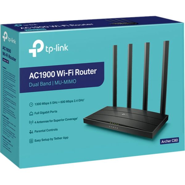 TP-Link Archer C80 Wi-Fi 5 IEEE 802.11ac Ethernet Wireless Router - Image 5