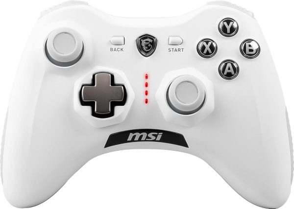 MSI Force GC30 V2 White Gaming Wireless Rechargeable Dual Vibration Gaming Controller for PC and Android - GC Edition - Image 2