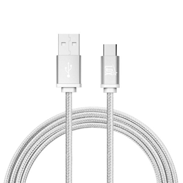 LAX Gadgets USB C Cable - Nylon Braided USB-C Charging Cable