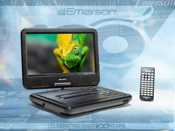 Emerson EPD-1001 Portable 10" DVD Player with Built-in Speaker, Swivel Screen - Image 5