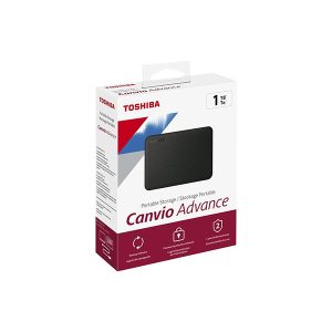 TOSHIBA CANVIO Advance Portable External Hard Drive, USB 3.0/2.0, 1TB, Black
