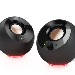 CREATIVE Pebble SE 2.0 USB-C Powered PC Speakers with RGB Lighting, Black