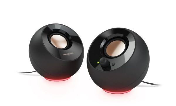 CREATIVE Pebble SE 2.0 USB-C Powered PC Speakers with RGB Lighting, Black