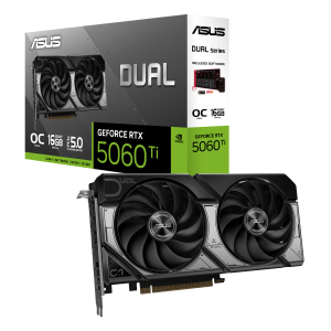 ASUS Dual GeForce RTX 5060 Ti 16GB 128-Bit GDDR7 PCI Express 5.0 x8 DLSS 4.0 Graphics Card DUAL-RTX5060TI-O16G