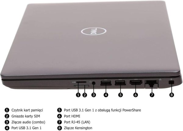 Dell Latitude 5401 Laptop, 14 inch HD, Core i5-9300, 16 GB RAM, 512 GB SSD, Wi-Fi, Bluetooth, Camera, Windows 11 Pro(Renewed) - Image 2
