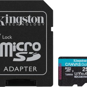 Kingston Canvas Go! Plus 256 GB Class 10/UHS-I (U3) V30 microSDXC