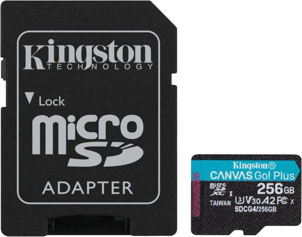 Kingston Canvas Go! Plus 256 GB Class 10/UHS-I (U3) V30 microSDXC