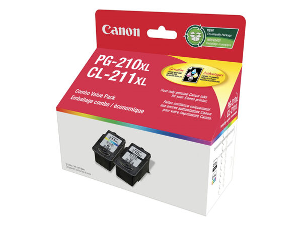 Canon PG-210XL/CL-211XL High-Yield Ink Cartridges, Black and Colour, Value Pack