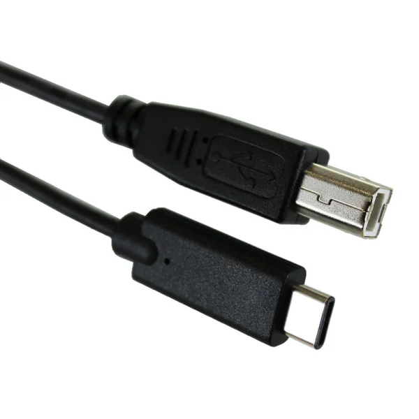 USB C Male to B Male, 3ft Printer Cable