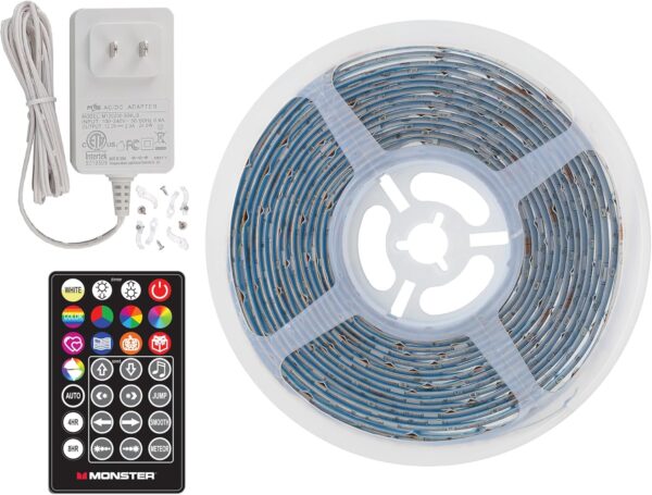 Monster 16.5ft Music Sync and Multi-Color Color Flow LED Light Strip - Image 3