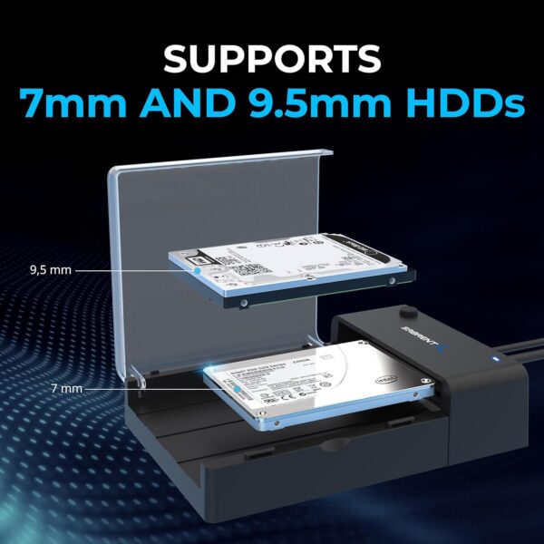 Hard Drive Docking Station, SSD HDD 2.5" 3.5" inch SATA case Dock - Image 2