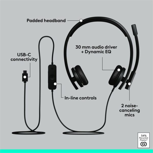 Logitech H570E Headset-Microsoft Teams Certification - Image 4