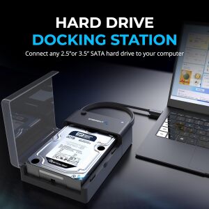 Hard Drive Docking Station, SSD HDD 2.5" 3.5" inch SATA case Dock