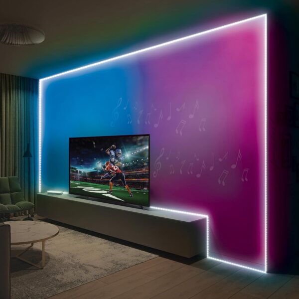 Monster 16.5ft Music Sync and Multi-Color Color Flow LED Light Strip - Image 2