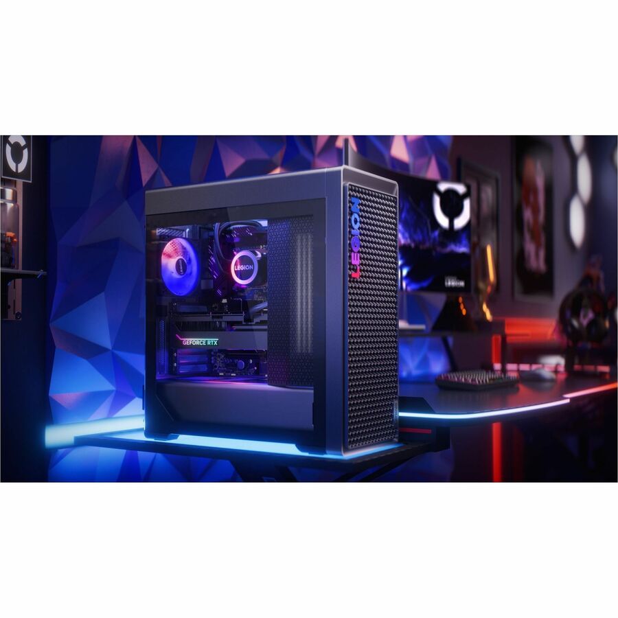 Lenovo Legion T7 34IAS10 90Y6003JUS Gaming Desktop Computer - Intel Core Ultra 9 285K - 64 GB - 2 TB SSD - Tower - Storm Gray - Intel Z890 Chip - Windows 11 Pro - NVIDIA GeForce RTX 5080 16 GB GDDR7 - English Keyboard - IEEE 802.11ax - 1200 W - Image 2