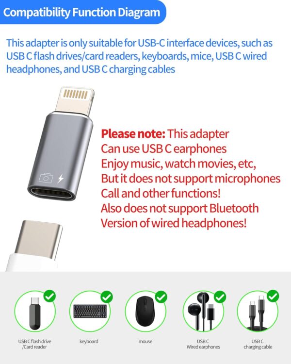 iPhone Lightning to usb-c OTG Adapter