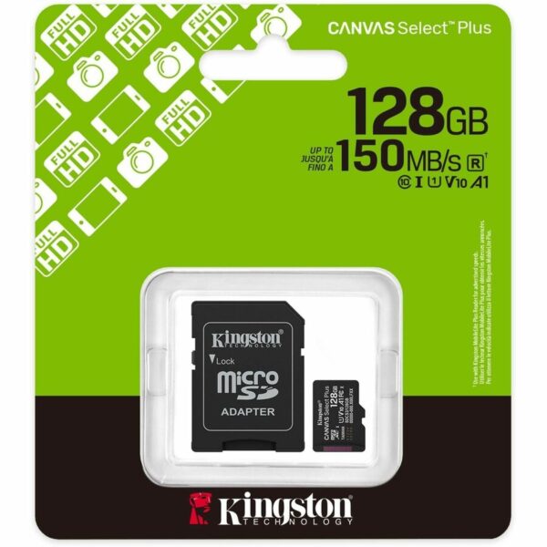 Kingston Canvas Select Plus 128GB microSDXC UHS-I U1 A1 V10