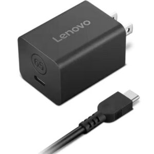 Lenovo GaN Nano 65W Adapter - 100-240V/ 1.5A 50-60HZ - 65Watt - Fast Charging - USB-C - Black
