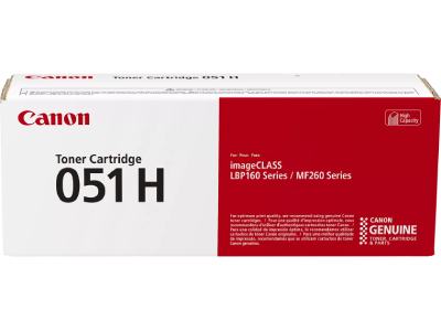 Canon 051 Toner Cartridge, Black, High Capacity